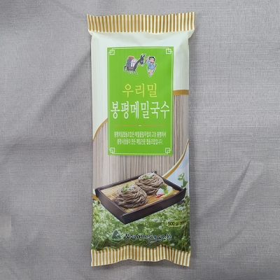 인제로컬푸드,우리밀 봉평 메밀국수 500g x 2 국내산 메밀가루, 밀가루 사용 [로컬푸드]